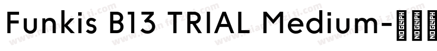 Funkis B13 TRIAL Medium字体转换